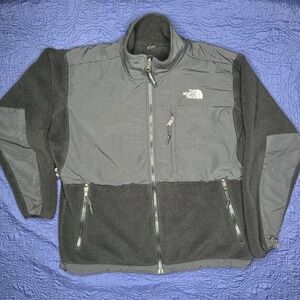 The North Face Jacket Women‎ LG Black Denali Polartec Fleece Full Zip Outdoor